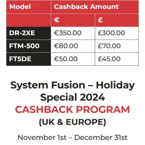 Yaesu Cashback 'System Fusion - Holiday Special 2024'